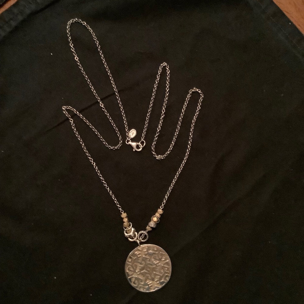 Silpada sundial medallion necklace